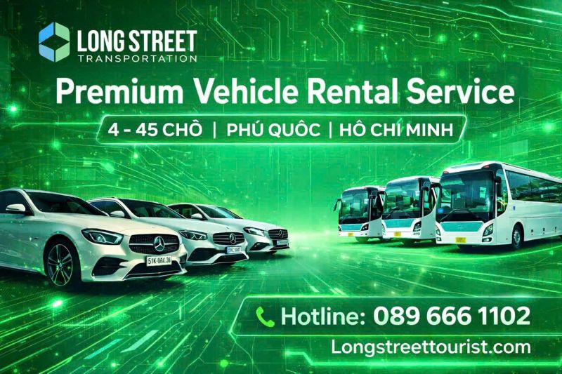 Dịch vụ thuê xe Phú Quốc theo ngày uy tín, xe đời mới 