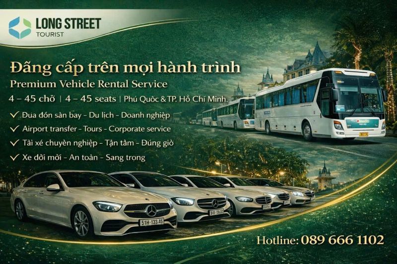 Thuê xe Phú Quốc trọn gói